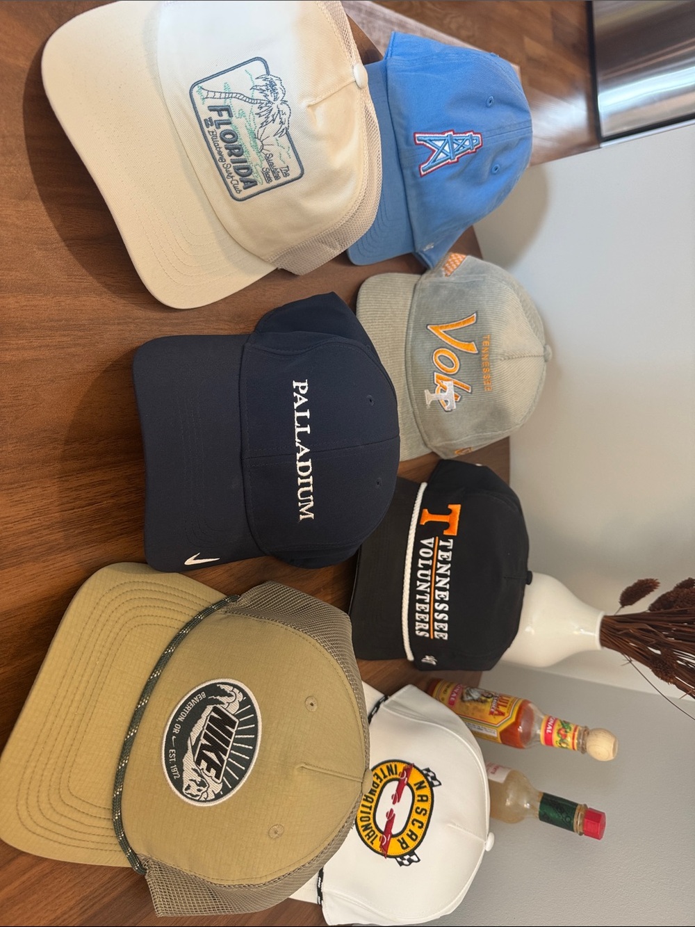 Hat Lot Logo Baseball Caps - Navy, Beige, Light Blue, Gray, Black, White